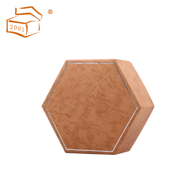 ?hexagonal chocolate gift paper box with divider